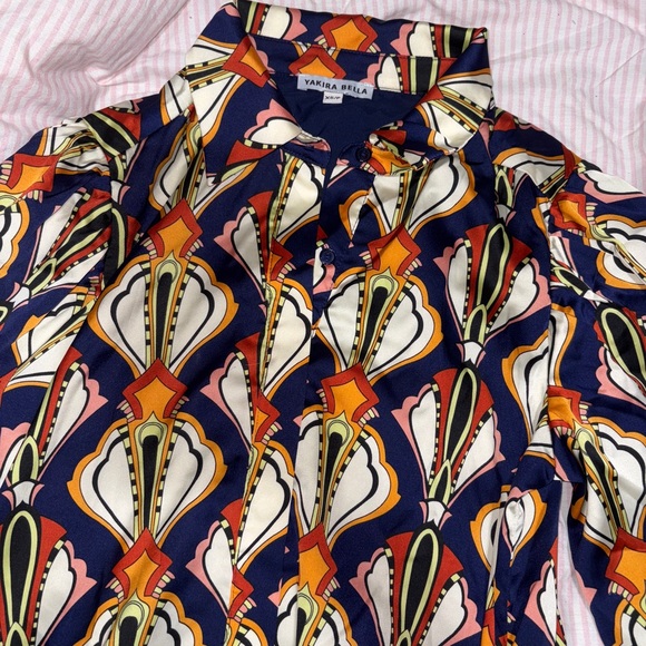 Colorful Patterned Dress - Picture 2 of 2